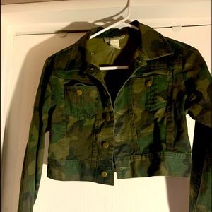 Youth Crop Army Jacket - Medium — $25